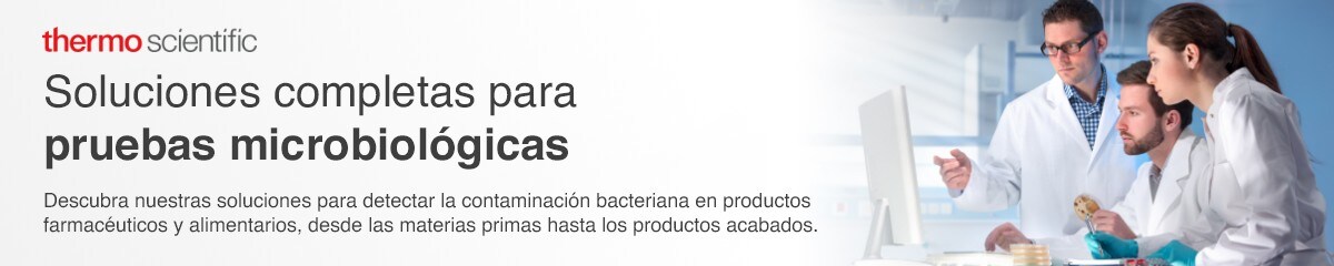 Thermo Scientific Industrial Microbiology Products Banner Lab technicians with microbiology testing material