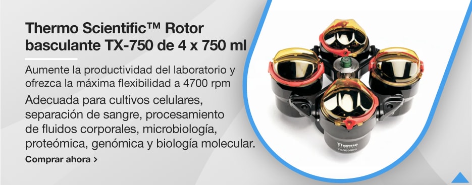 Thermo Scientific™ Rotor basculante TX-750 de 4 x 750 ml