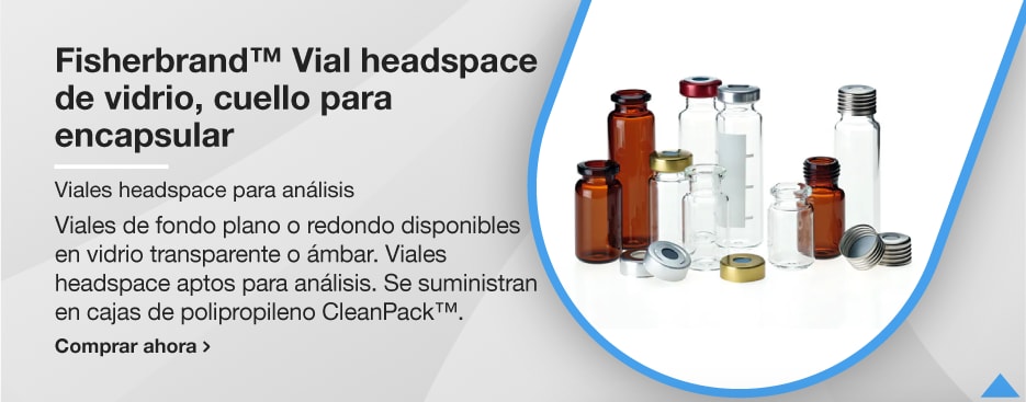 Fisherbrand™ Vial headspace de vidrio, cuello para encapsular
