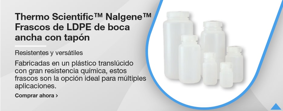 Thermo Scientific™ Frascos de LDPE de boca ancha con tapón Nalgene™