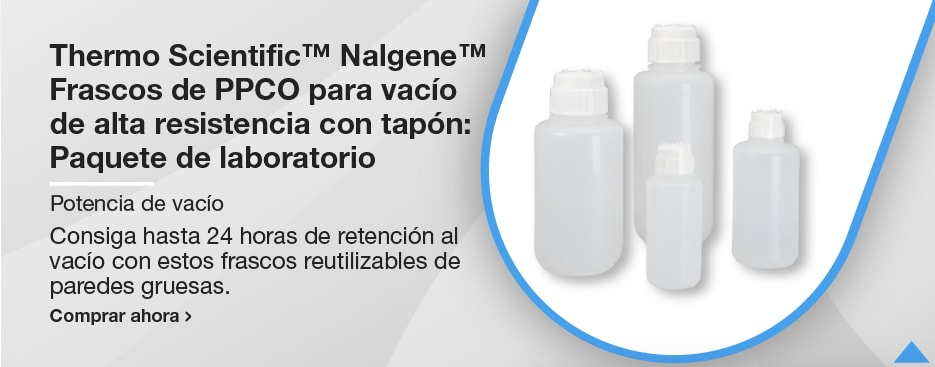 Thermo Scientific™ Frascos de PPCO para vacío de alta resistencia Nalgene™ con tapón: Paquete de laboratorio